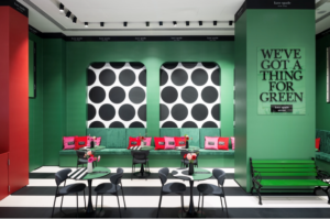 The image shows the kate spade cafe in dubia mall