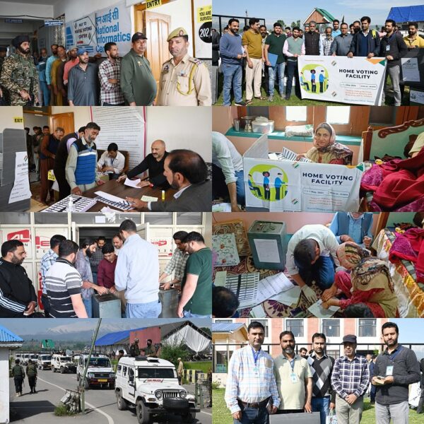 Home Voting held for Senior citizen, PwD Voters of Zainapora segment at Shopian