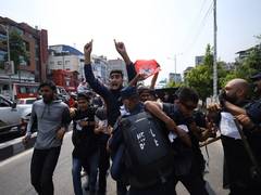 Nepal police arrest students protesting in front of parliament demanding resignation…