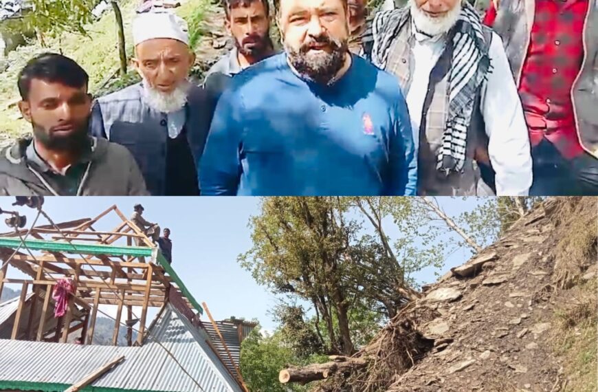 Ajaz Jan conducts tour to assess damages in upper hills of…