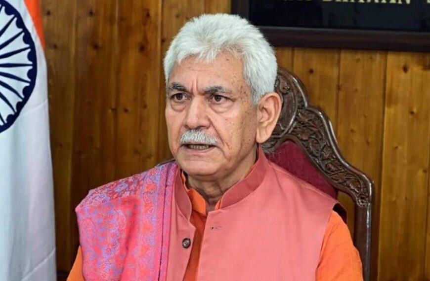 LG Manoj Sinha pays tribute to great warrior Maharana Pratap on his birth anniversary