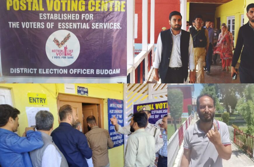 Postal Ballot Voting begins in Budgam segments under Srinagar PC