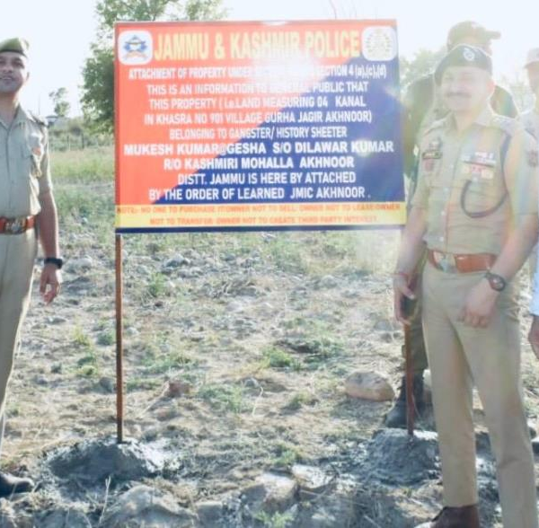 J&K police attaches properties of gangster, drug peddlers worth crores