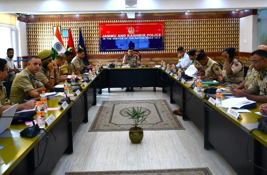 IGP VK Birdi chairs crime and security review meeting for Kashmir Zone