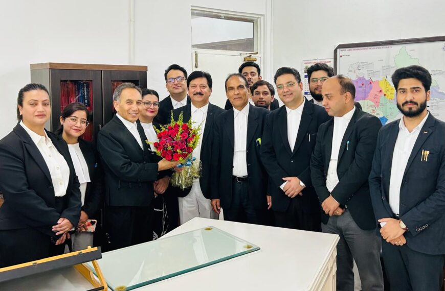 Prominent Lawyers congratulate Chief Justice Tashi Rabstan on appointment as New Chief Justice of J&K and Ladakh