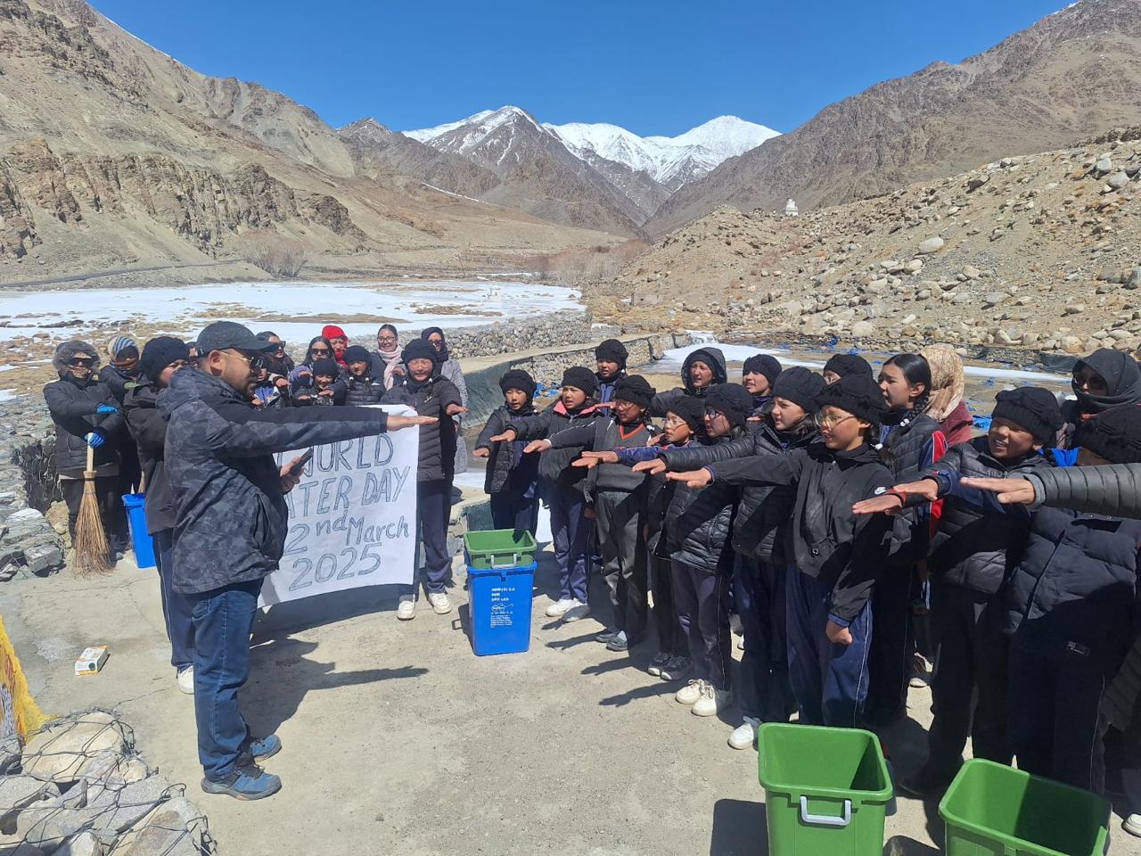 Nyoma BDO leads cleanliness drive for water conservation in Ladakh