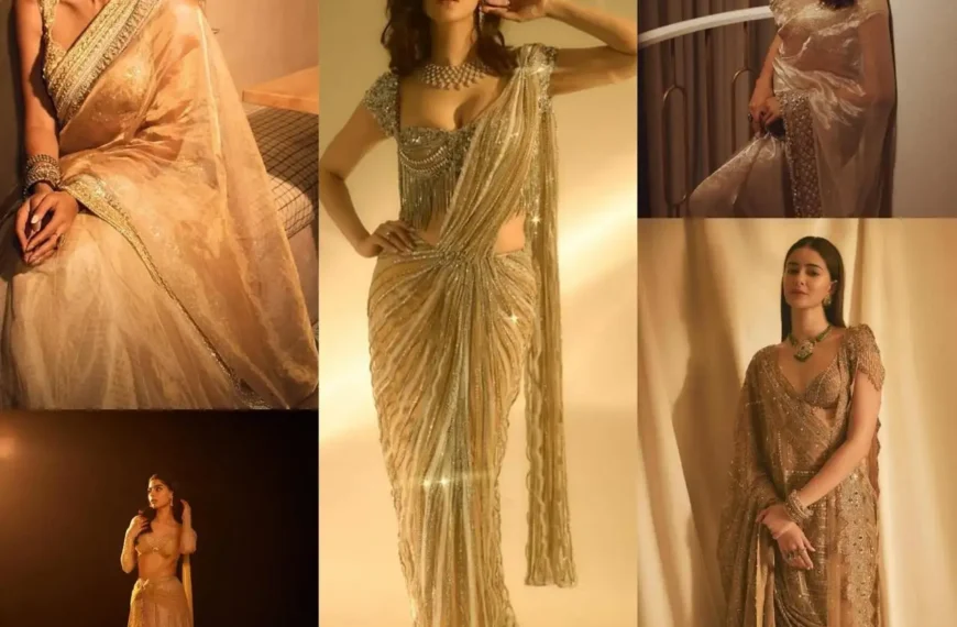 Bollywood Actresses Who Slayed in Golden Sarees