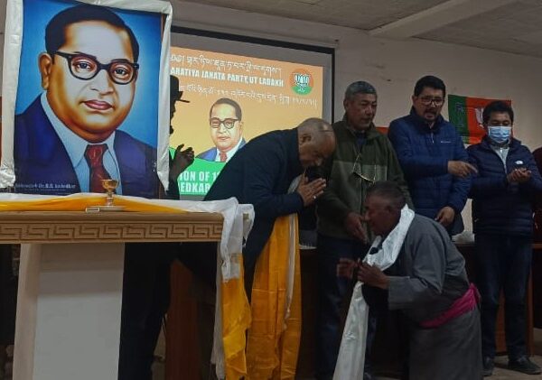 BJP remembers Dr. Ambedkar’s legacy in Ladakh, pays tributes