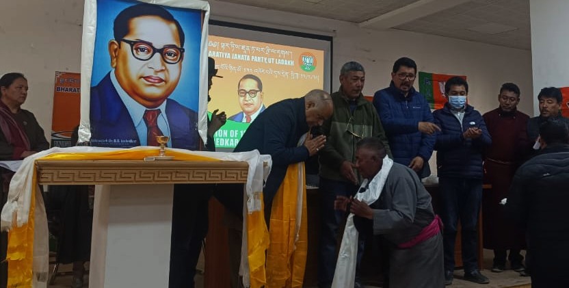 BJP remembers Dr. Ambedkar’s legacy in Ladakh, pays tributes