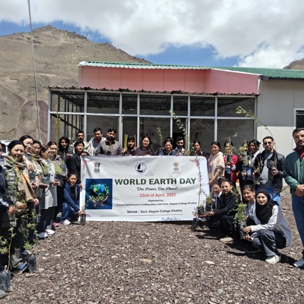 World Earth Day celebrated with plantation drive in GDC, Khaltse