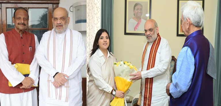 Family Of Devender Singh Rana Paid An Honourable Vist To Home Minister And Leiutant Governor jammu.