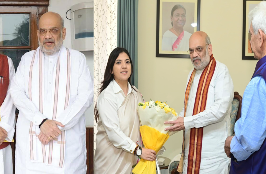 Family Of Devender Singh Rana Paid An Honourable Vist To Home Minister And Leiutant Governor jammu.