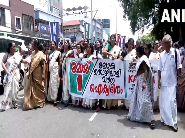 ASHA workers protest (Photo/ANI)