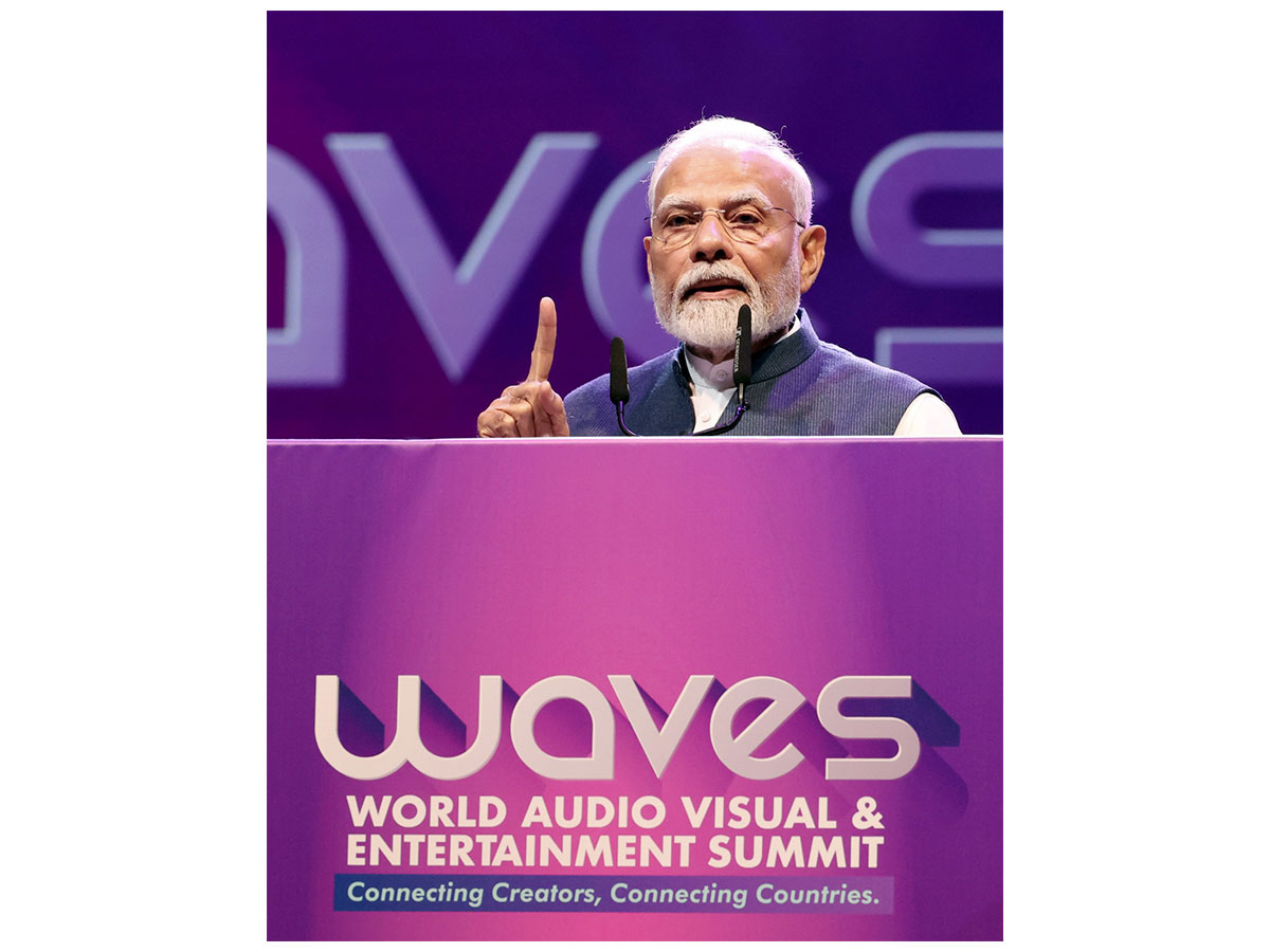 Prime Minister Narendra Modi at WAVES Summit (Photo/ANI)