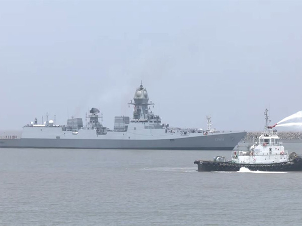 Indian Navy's warship INS Surat. (Photo/ANI)