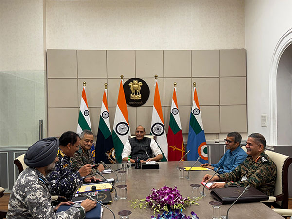 Defence Minister Rajnath Singh holds review meeting at South Block amidst escalating tensions