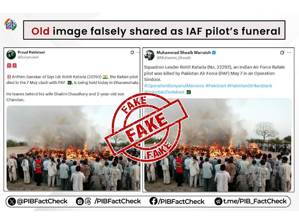 PIB facr check debuks claims of last rites of IAF pilot (Photo/X@PIBFactCheck)