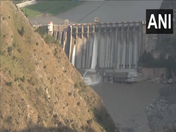 Visuals from the Salal dam (Photo/ANI)