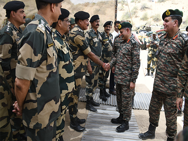 COAS General Upendra Dwivedi visits Tanot (Photo Credit: X/@BSF_Rajasthan)
