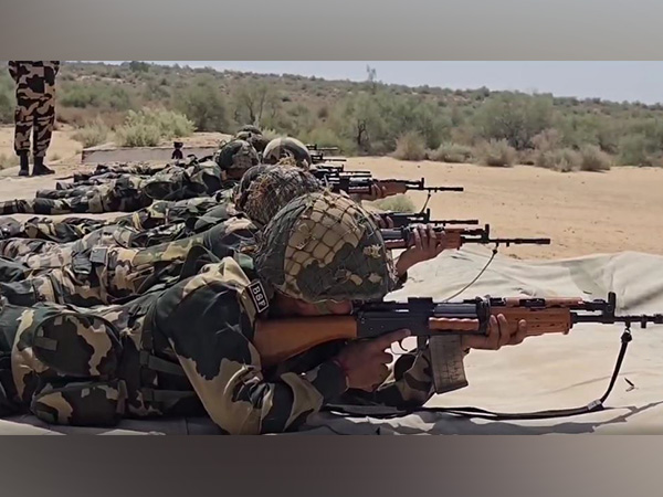 BSF troops guard the borders under the ongoing Operation Sindoor. (Photo/ANI)