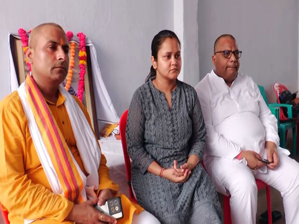 Family members of Pahalgam victim Shubham Dwivedi (Photo/ANI)