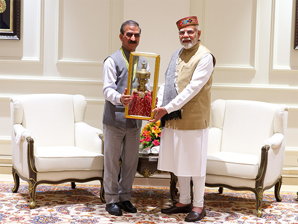 Himachal Pradesh Chief Minister Sukhvinder Singh Sukhu met Prime Minister Narendra Modi in New Delhi. (Photo/ANI)