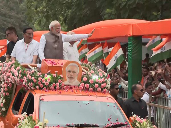 PM Modi in Gandhinagar (Photo: ANI)