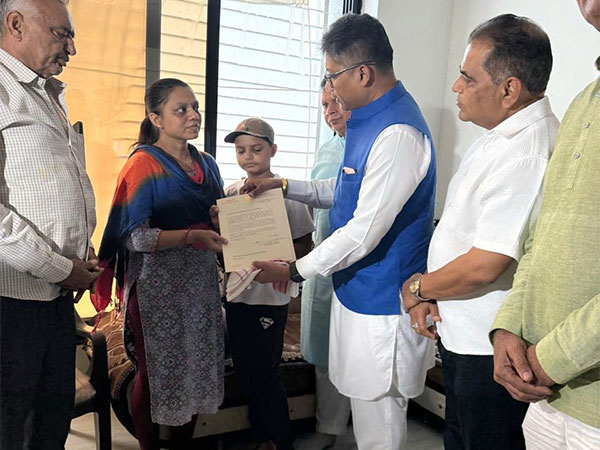 Assam Minister Pijush Hazarika meets family of Pahalgam terror attack victim (Photo/X@Pijush_hazarika)  