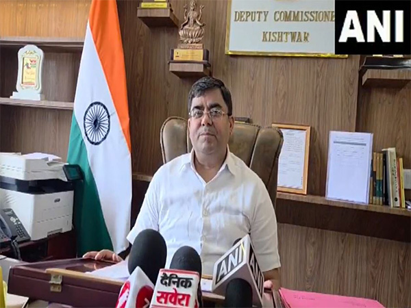 Deputy Commissioner of Kishtwar, Rajesh Kumar Shavan (Photo/ANI)