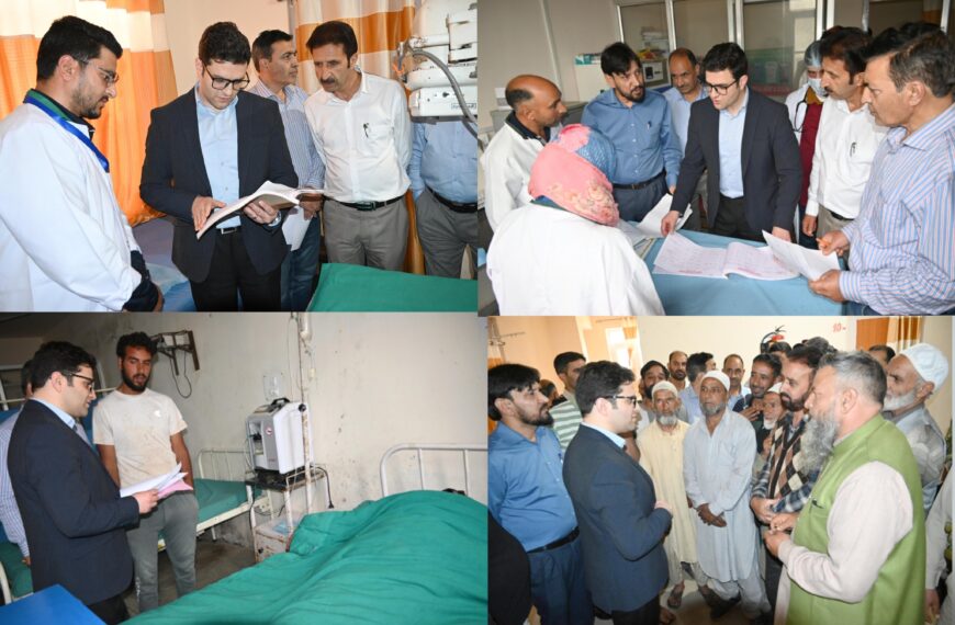 DC Kulgam visits PHC Nihama, reviews facilities, staff availability