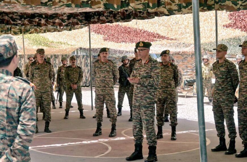 GOC White Knight Corps and Romeo Force visit Narian, JWG, and Totagali sectors to review security