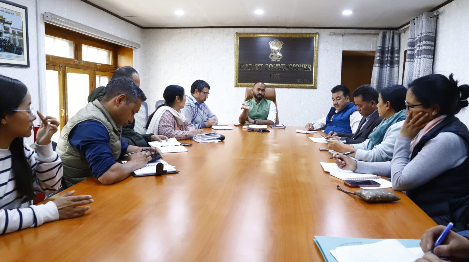 DC Leh convenes meeting with various departments for “Dharti Aaba Abhiyan”