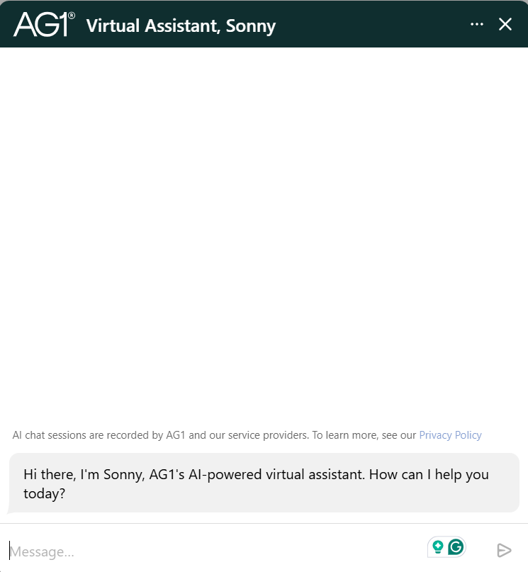 Cancel AG1 Subscription