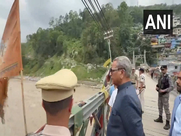 Governor of Sikkim, Om Prakash Mathur during  inspection (Photo/ANI)