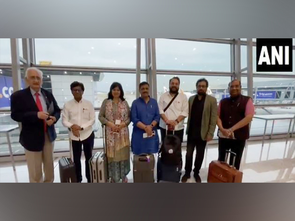 All-party delegation led by JD(U) MP Sanjay Jha departs for India (Photo/ANI)
