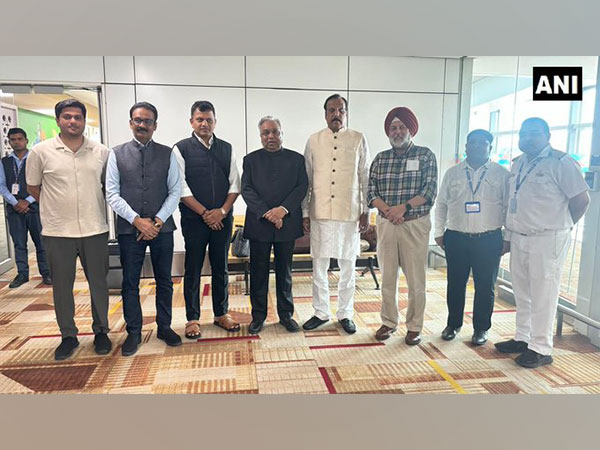 Kanimozhi-led all-party delegation members in Delhi. (Photo/ANI)