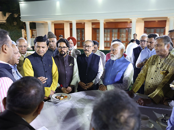 All-party delegation members meet PM Modi (Photo/ANI)