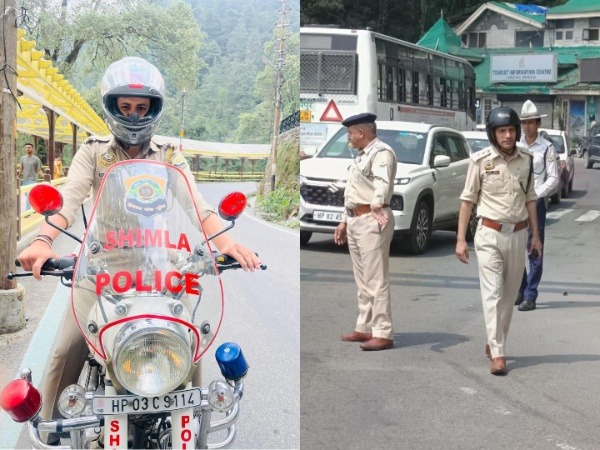 Shimla police strengthen traffic management (Photo/ANI)