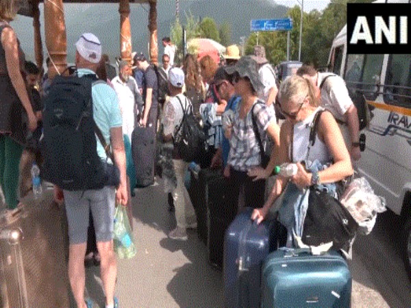 Foreign tourists in Jammu and Kashmir's Srinagar. (Photo/ANI) 