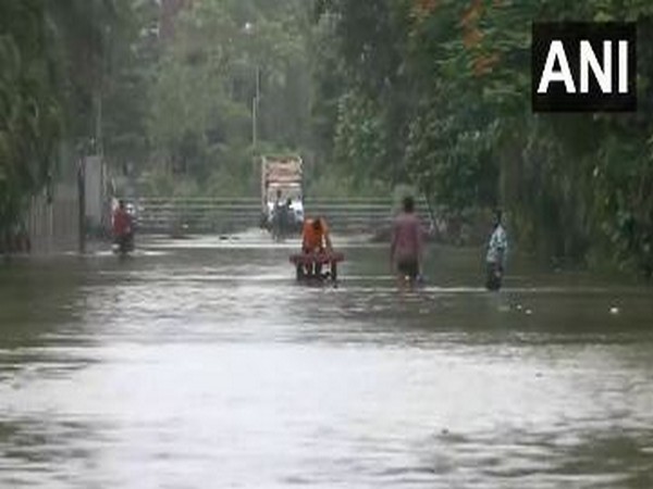 Streets inundated in Surat as heavy rains lead to flooding and school closures (Photo/ANI)