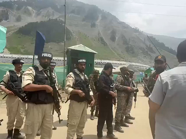 Mock drill at base camp Baltal (Photo/ANI) 