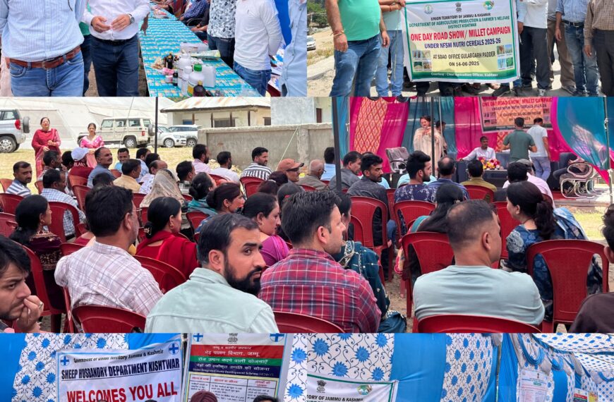 Millet Awareness Campaign under NFSM held at Gulabgarh Padder
