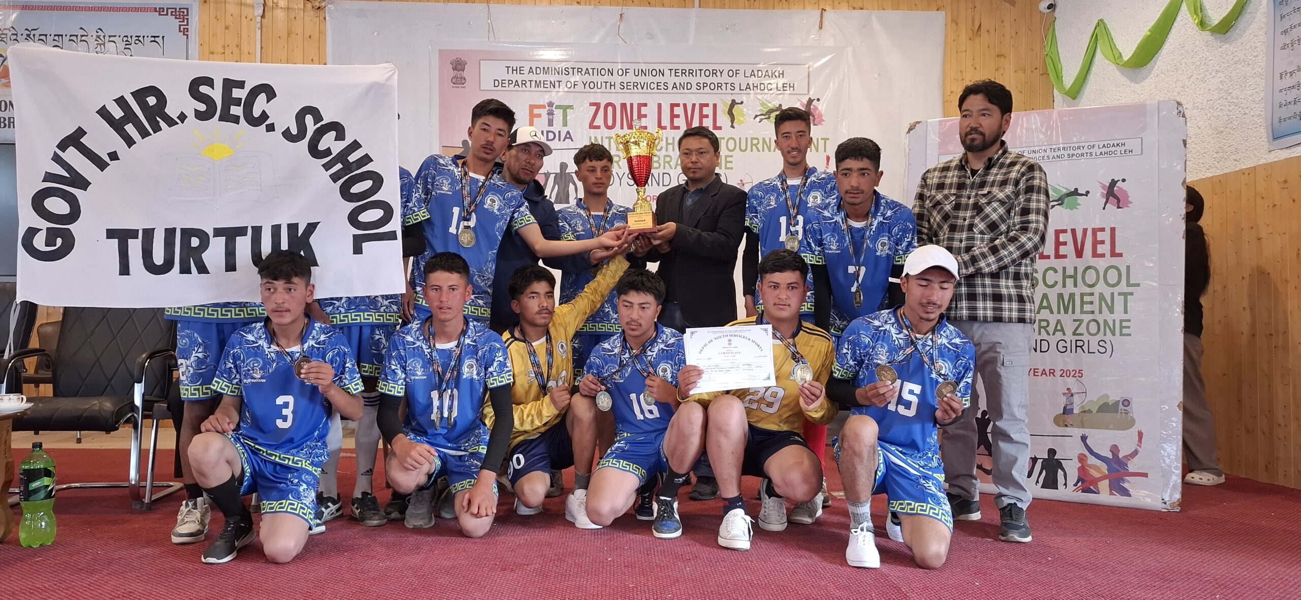 Three-Day Inter-School Tournament Concludes Successfully in Nubra Zone