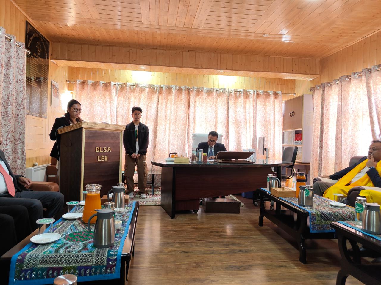 Inauguration of legal aid clinics in remote areas of Leh by Chief Justice JK’L Arun Palli