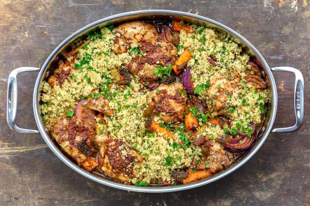 Curry Chicken And Raisin Pearl Couscous