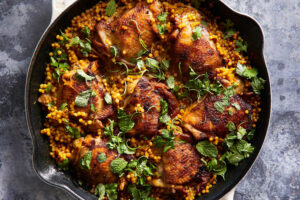 Curry Chicken And Raisin Pearl Couscous