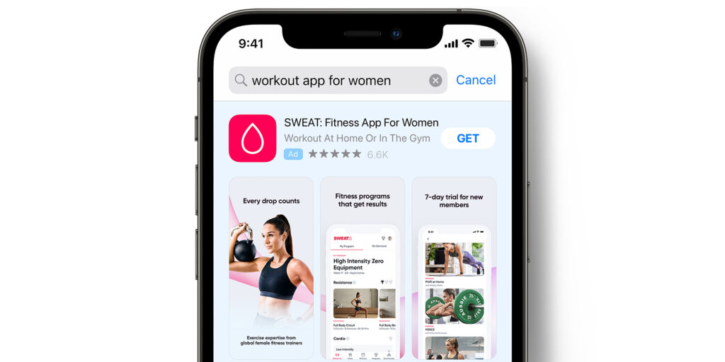 Cancel Sweat App